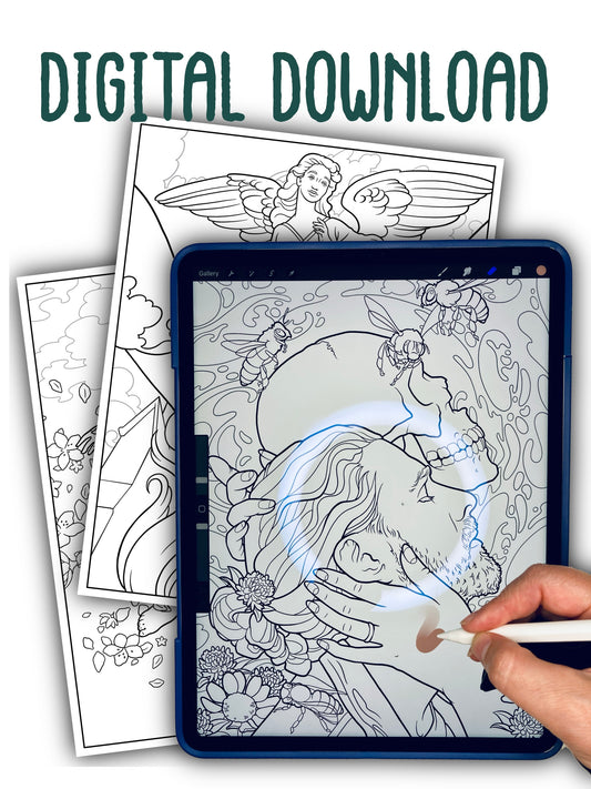 Take Me to Church: A Hozier-Inspired Coloring Book DIGITAL DOWNLOAD