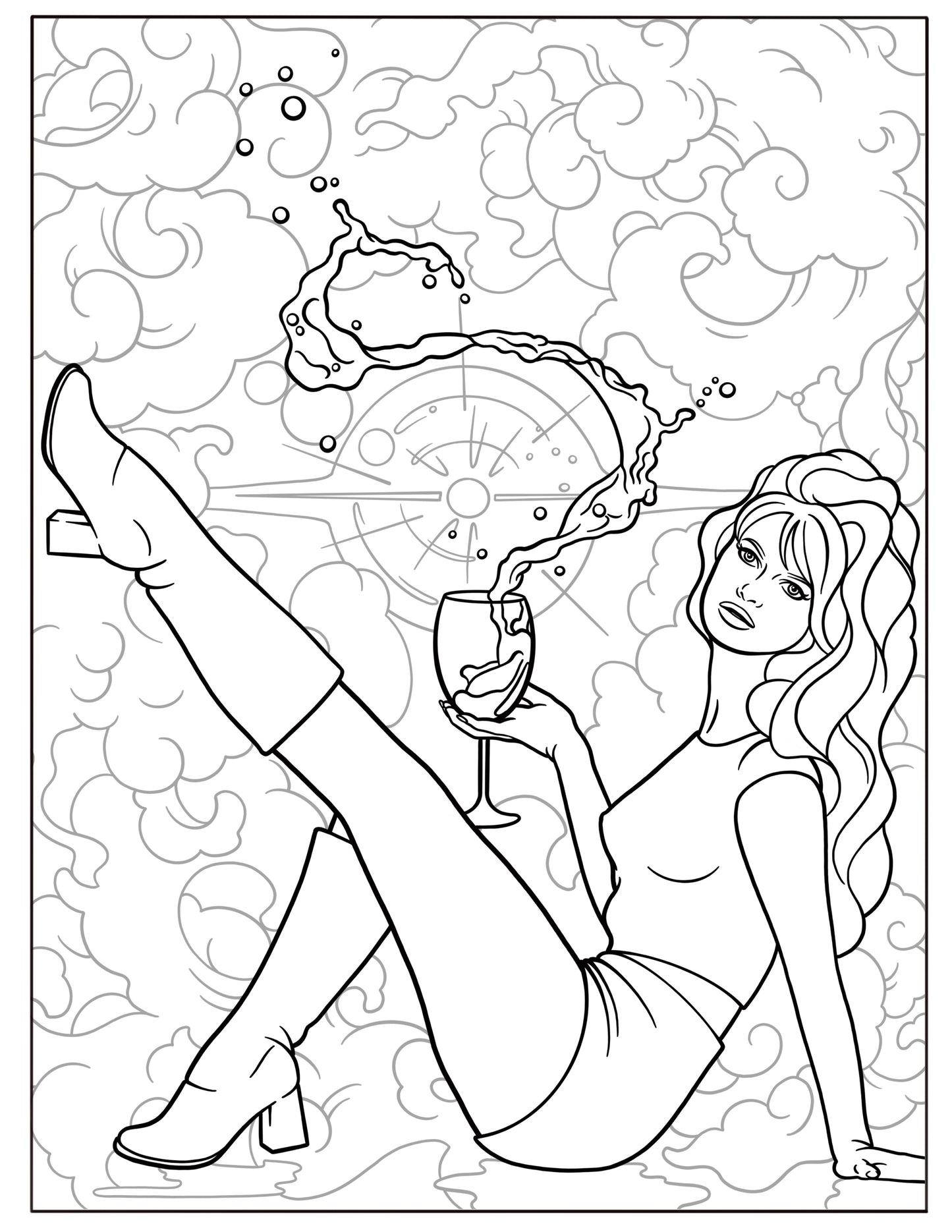 Color Me Hot Not Pretty: A Supergraphic Ultramodern Coloring Book