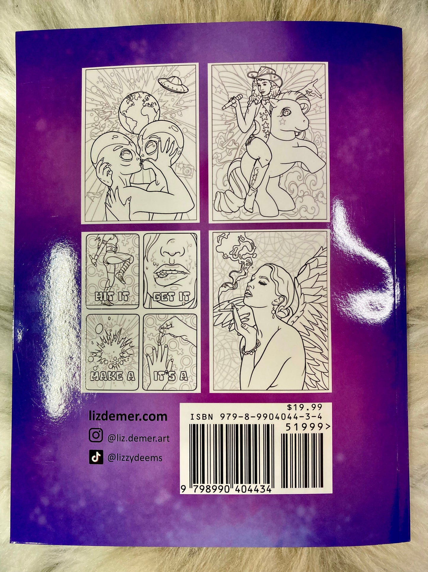 Color Me Hot Not Pretty: A Supergraphic Ultramodern Coloring Book