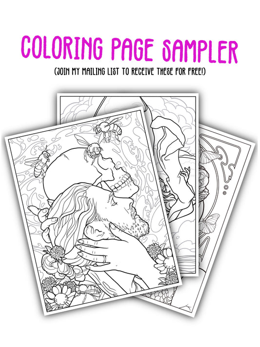 Coloring Page Sampler